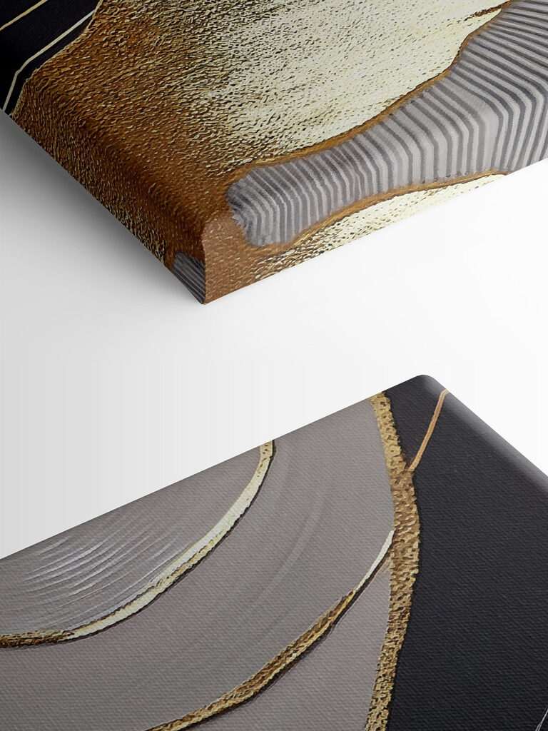 A close up of a painting A close up of a painting