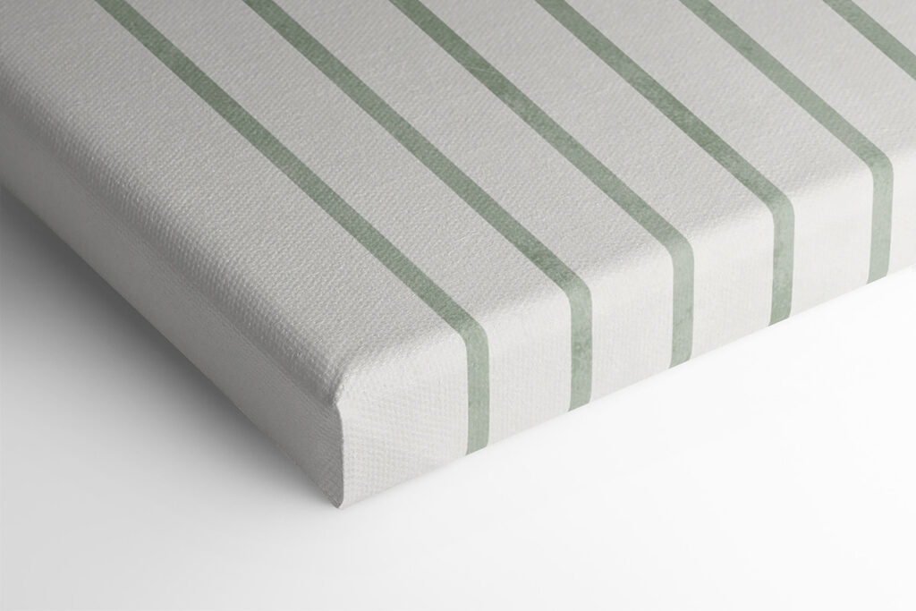 A green and grey art piece