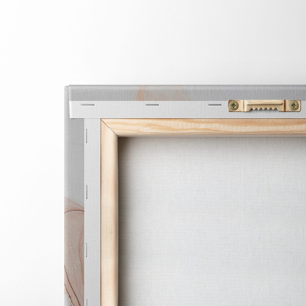 A close up of a painting