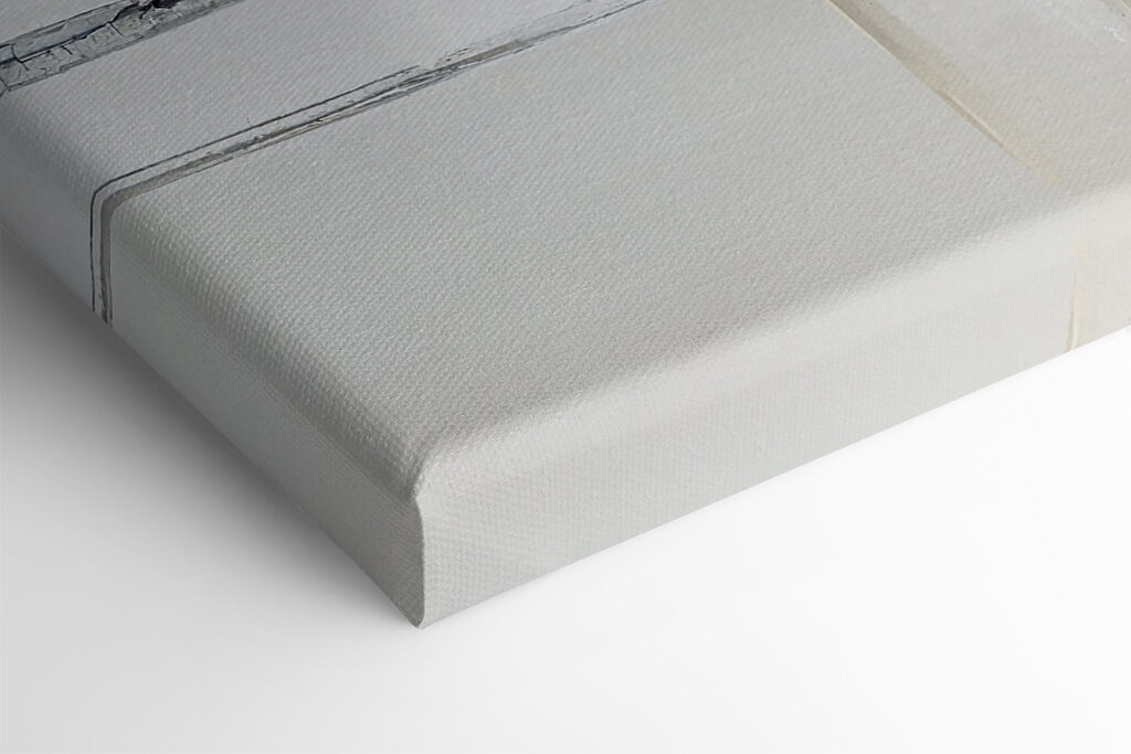A painting of a white and black abstract art A painting of a white and black abstract art