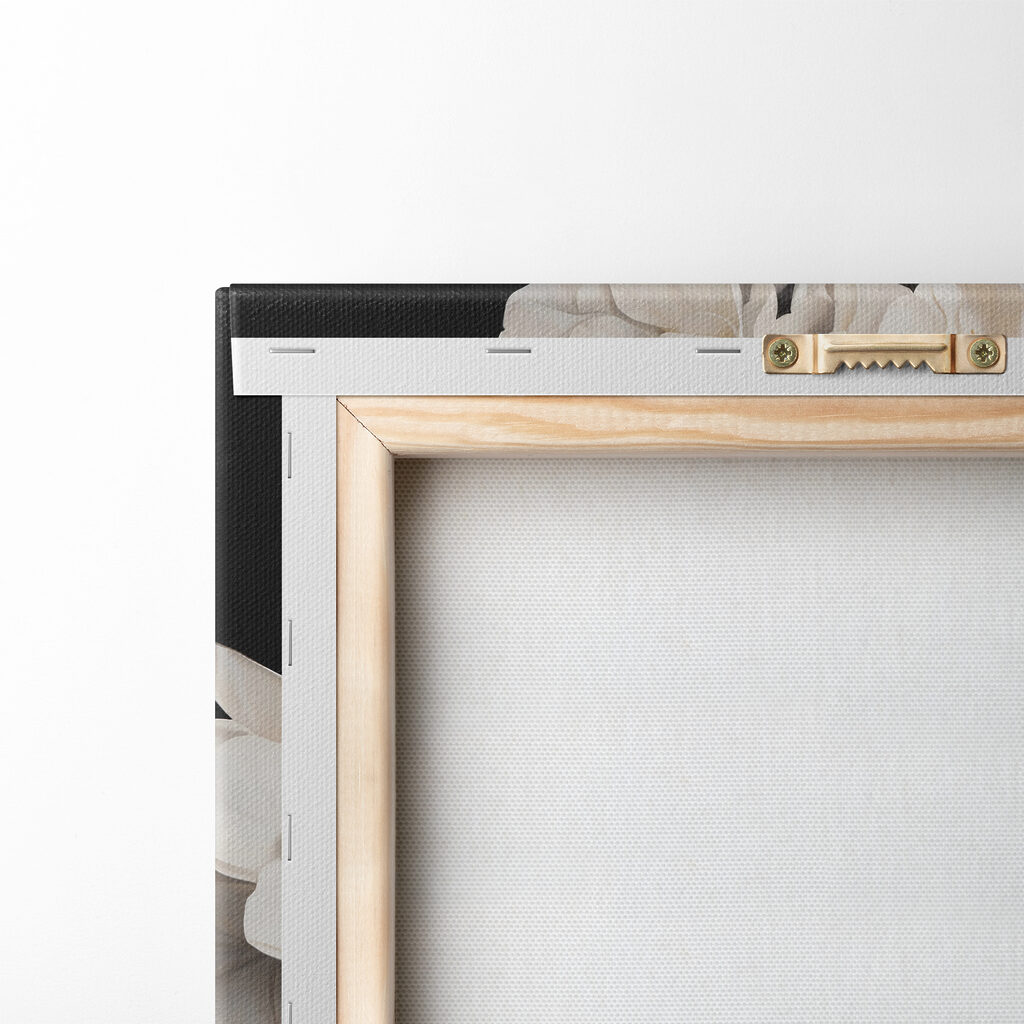 A woman with white flowers on her head