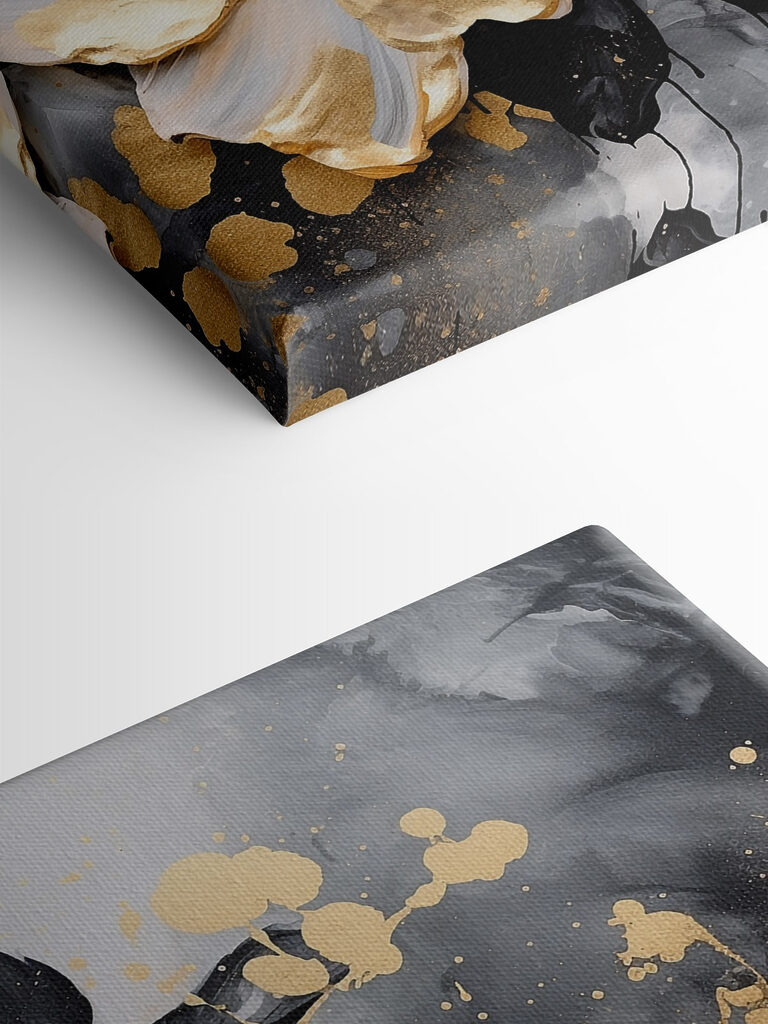 A painting of a flower A painting of a flower