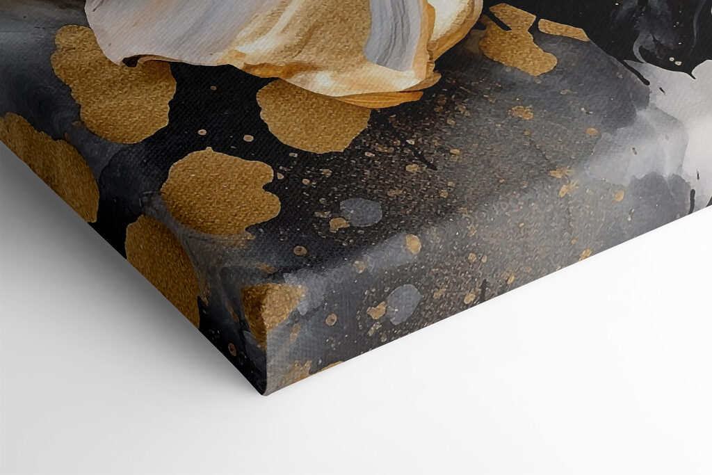 A painting of a flower A painting of a flower