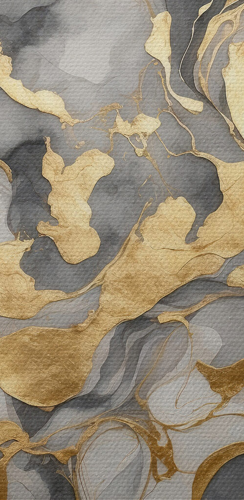 Elegant swirls of blue and taupe