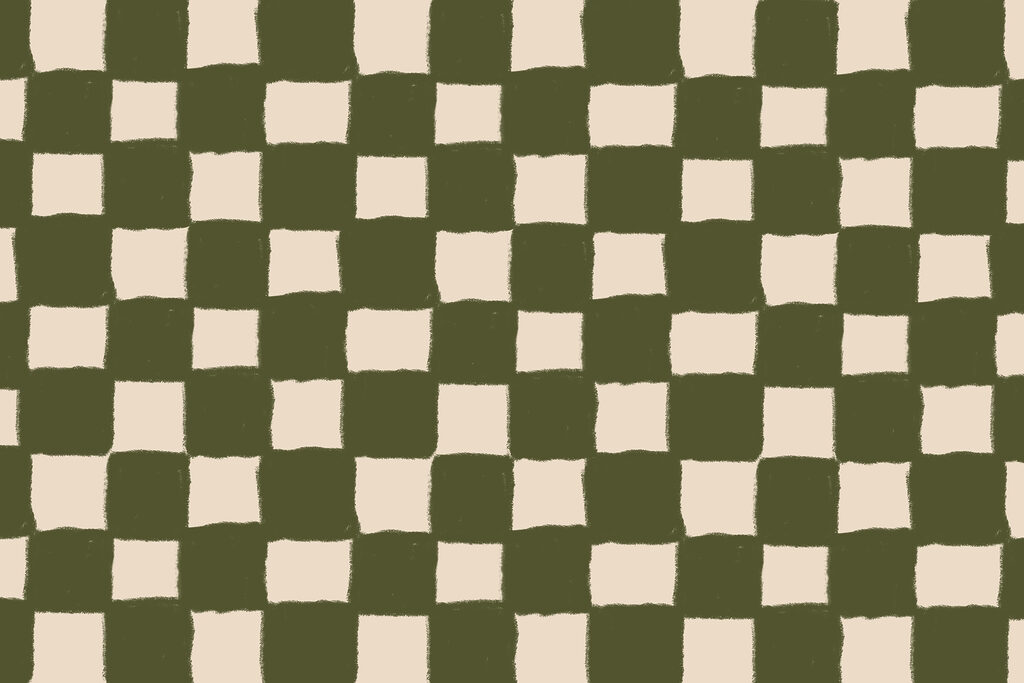 Green and white checkered pattern Green and white checkered pattern