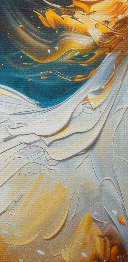 A painting of a horse