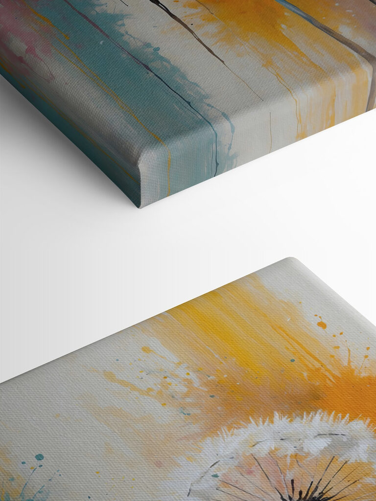 A group of dandelions with white seeds