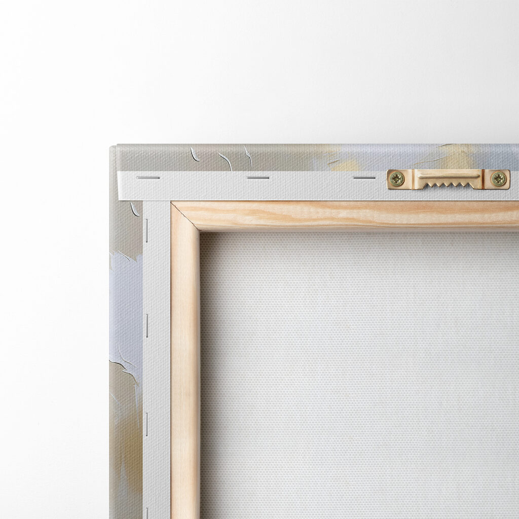 A painting of white roses