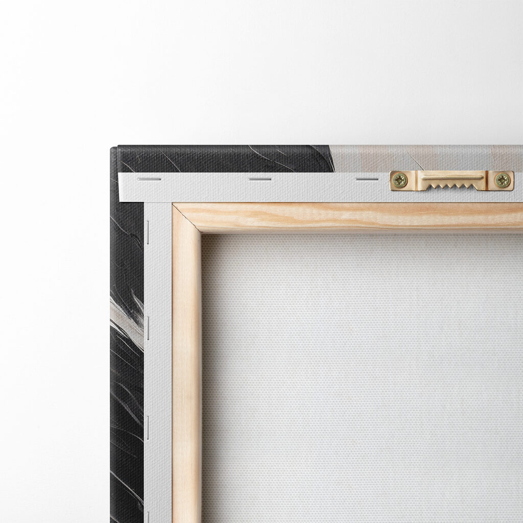 A black and white paint