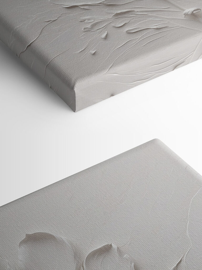 A white flower with leaves