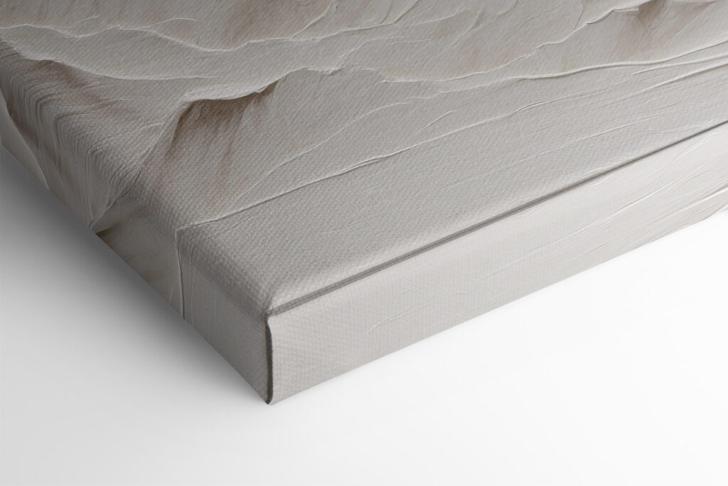 A white mountain range with snow