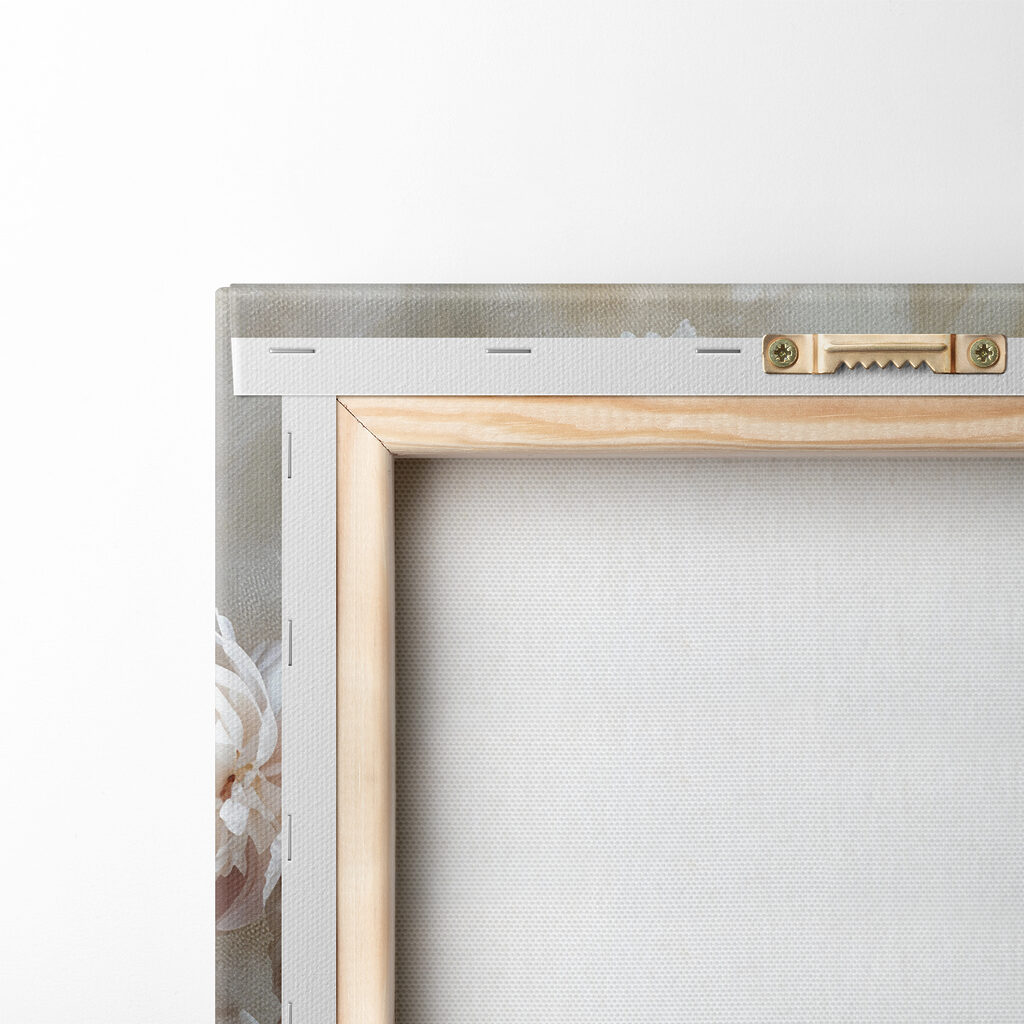 A vase of white flowers