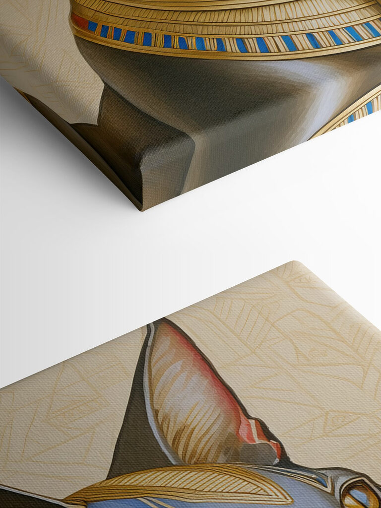 Majestic cat adorned with regal necklace