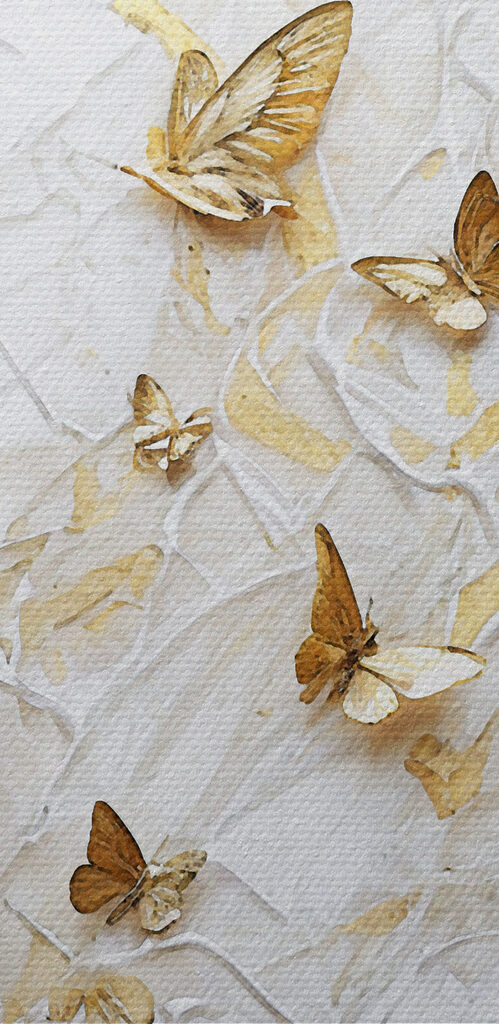 Fluttering wings in serene harmony