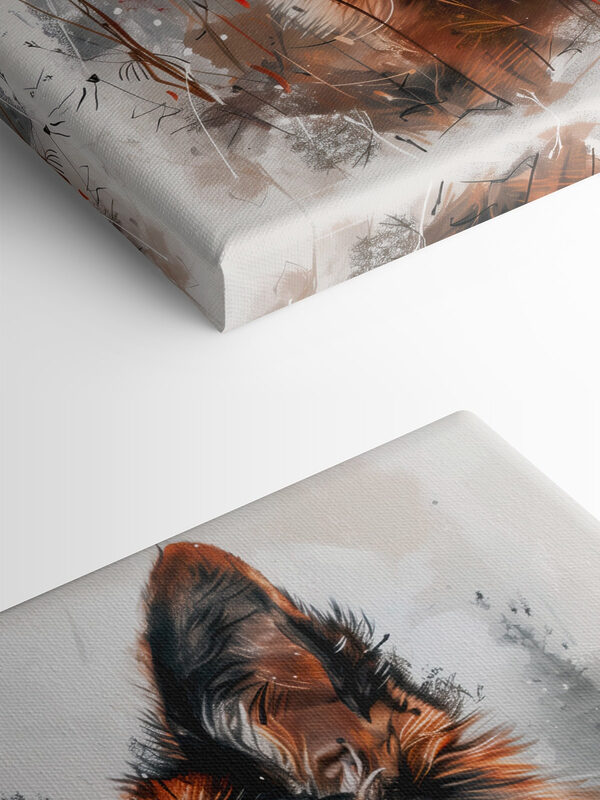 A painting of a dog A painting of a dog