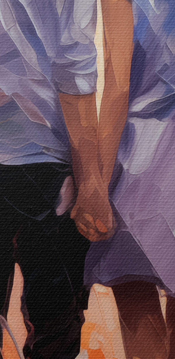 A man and woman holding hands A man and woman holding hands