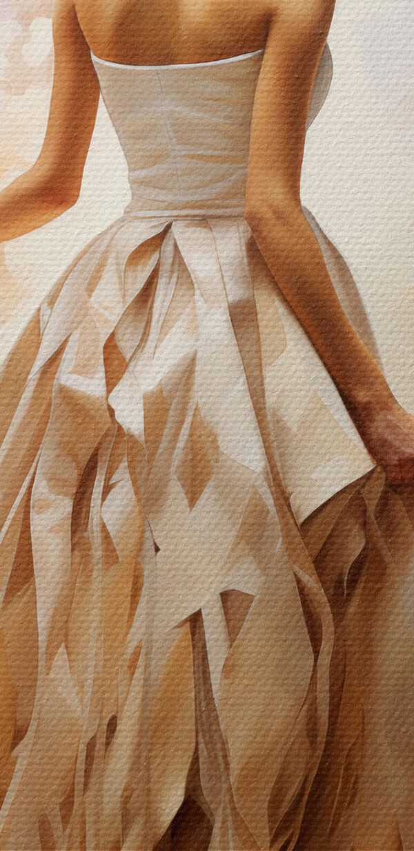 A woman in a dress A woman in a dress