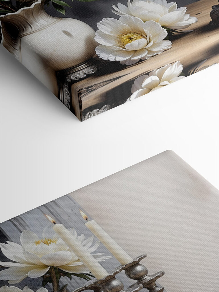 Elegant flowers in a decorative setting Elegant flowers in a decorative setting