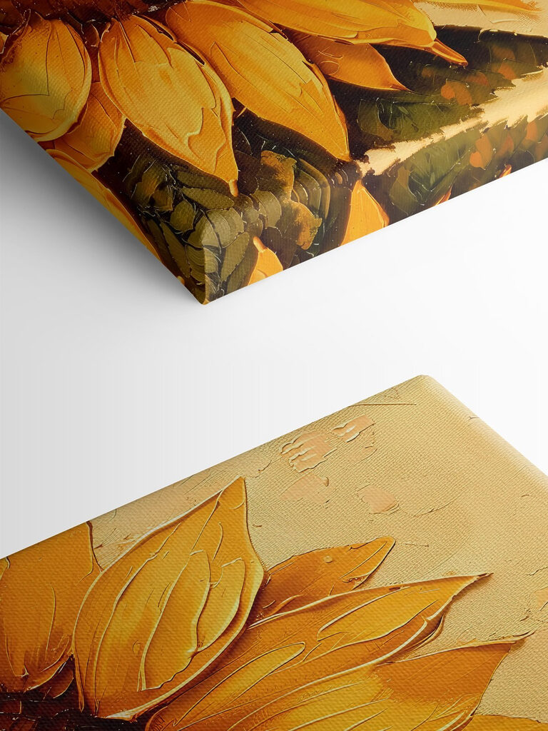 Painting of a sunflower