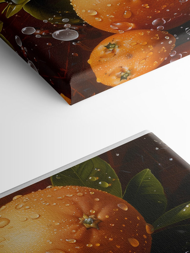 Group of oranges with leaves and slices of orange Group of oranges with leaves and slices of orange