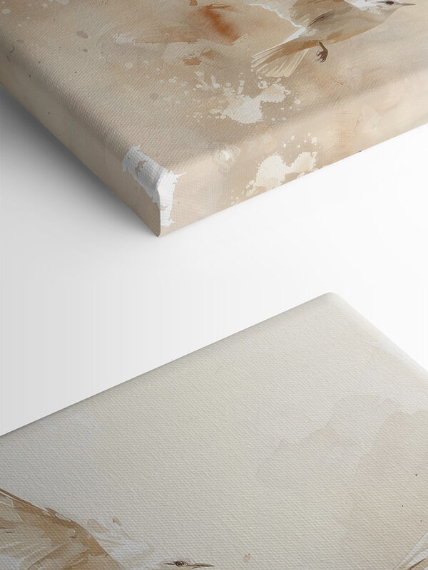 Group of white birds flying