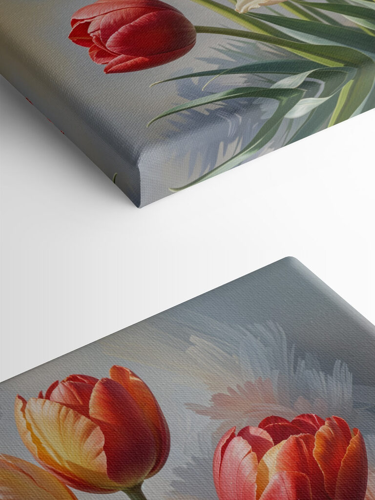 Group of tulips in a vase