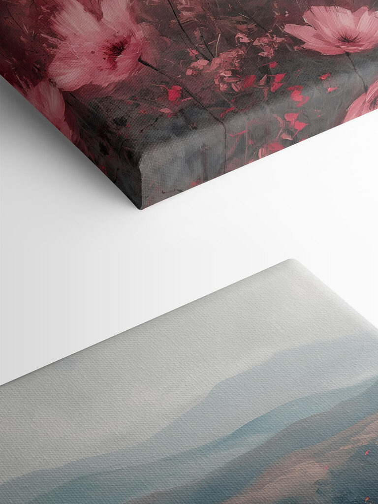 Field of pink flowers Field of pink flowers