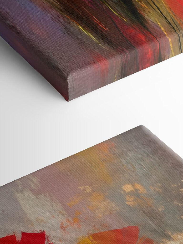 Painting of flowers on a glass surface Painting of flowers on a glass surface