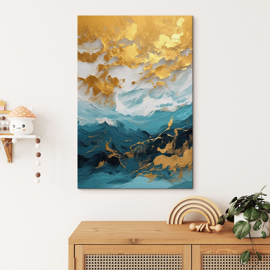 Waves of color dance together beautifully