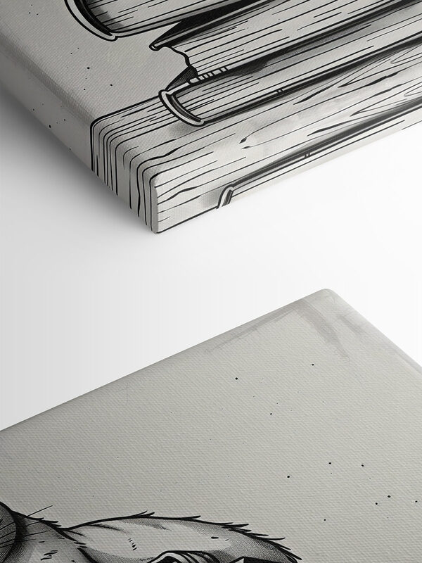 Cat sitting on a stack of books