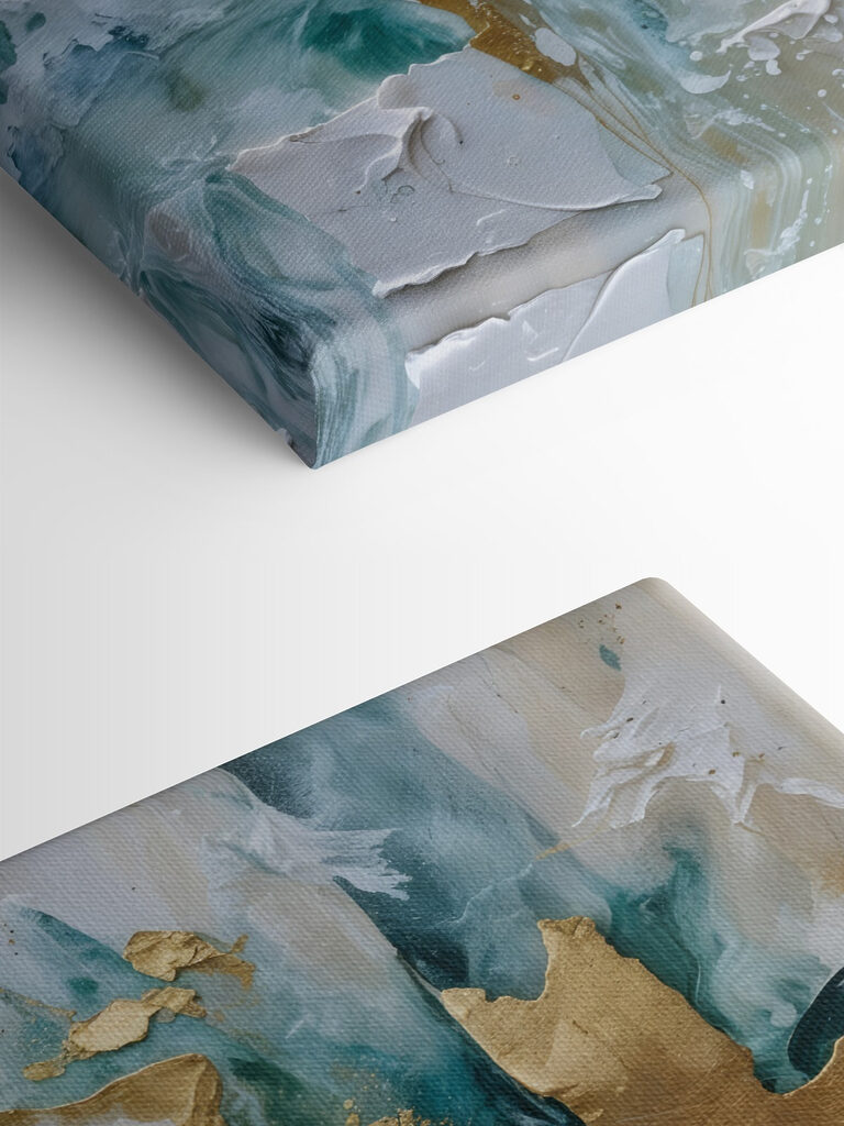 Ocean Meets Metallic Elegance