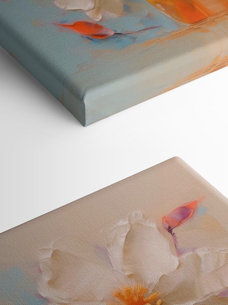 Painting of flowers in a vase