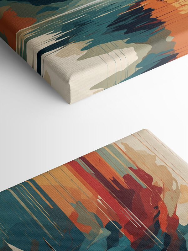 Sailboat on water with colorful clouds Sailboat on water with colorful clouds