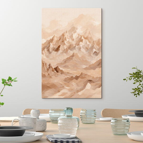 Mountain range with many peaks Mountain range with many peaks