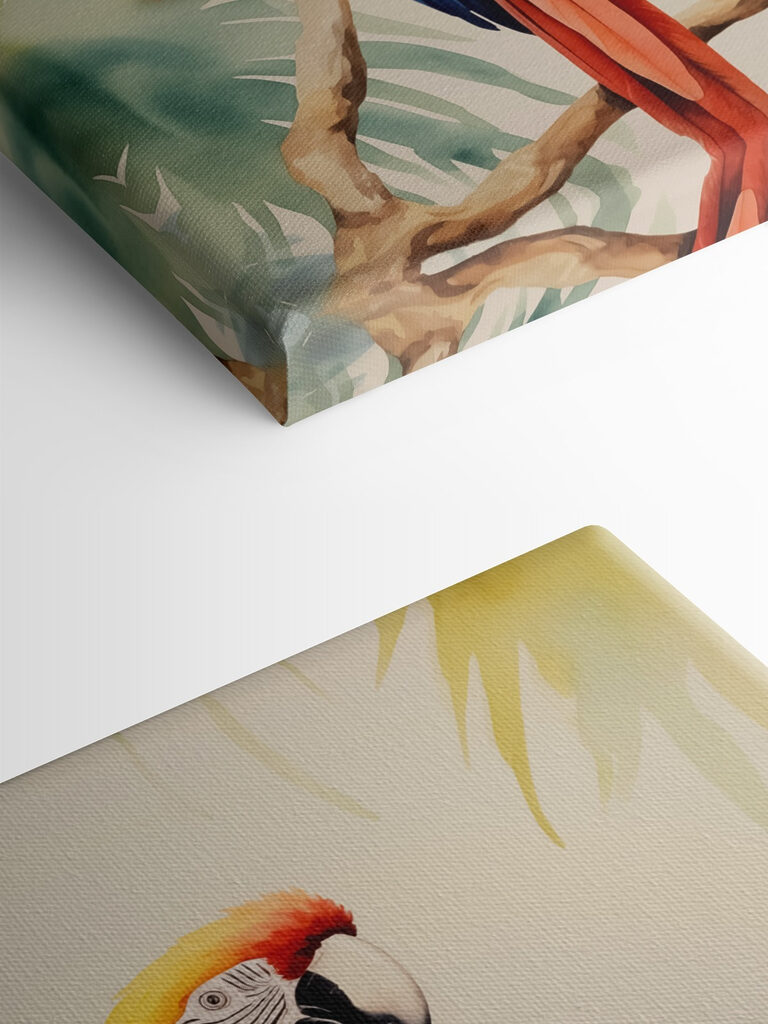 Colorful bird on a branch