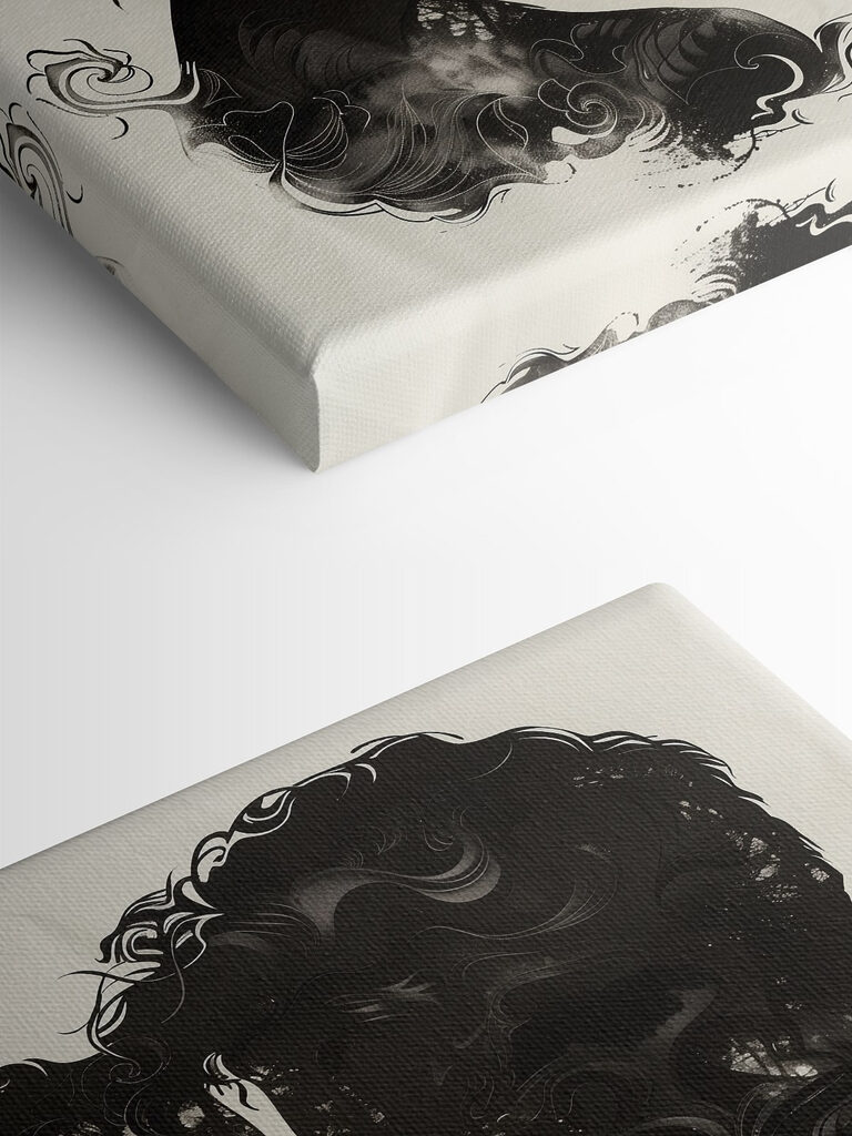 Man and woman face to face