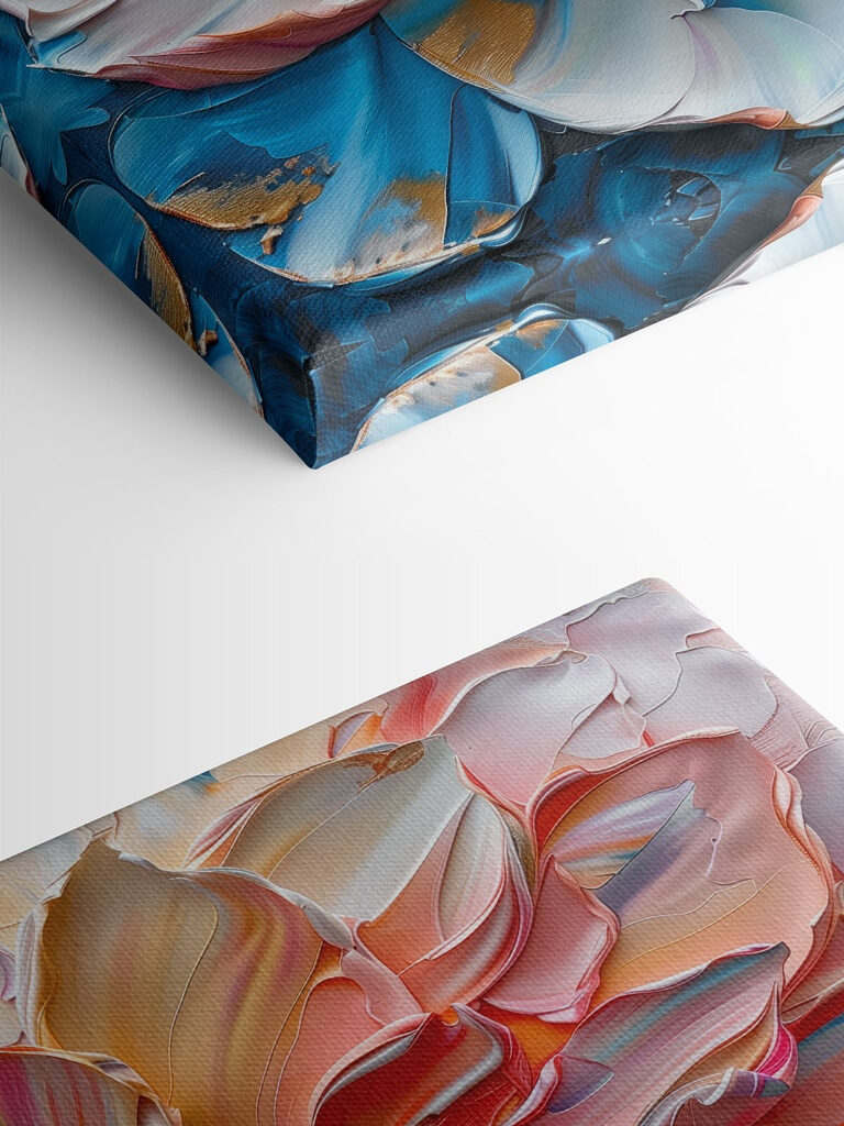 Colorful flower with flowing petals Colorful flower with flowing petals