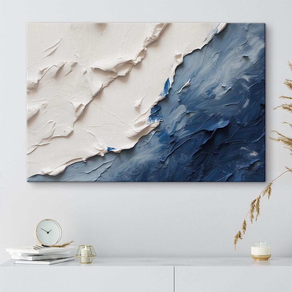 Close up of a painting