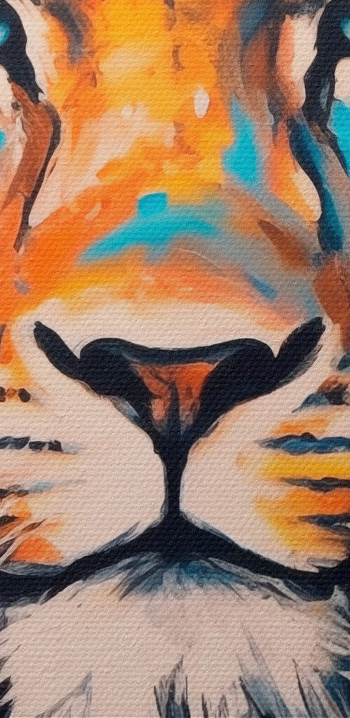 Painting of a lion