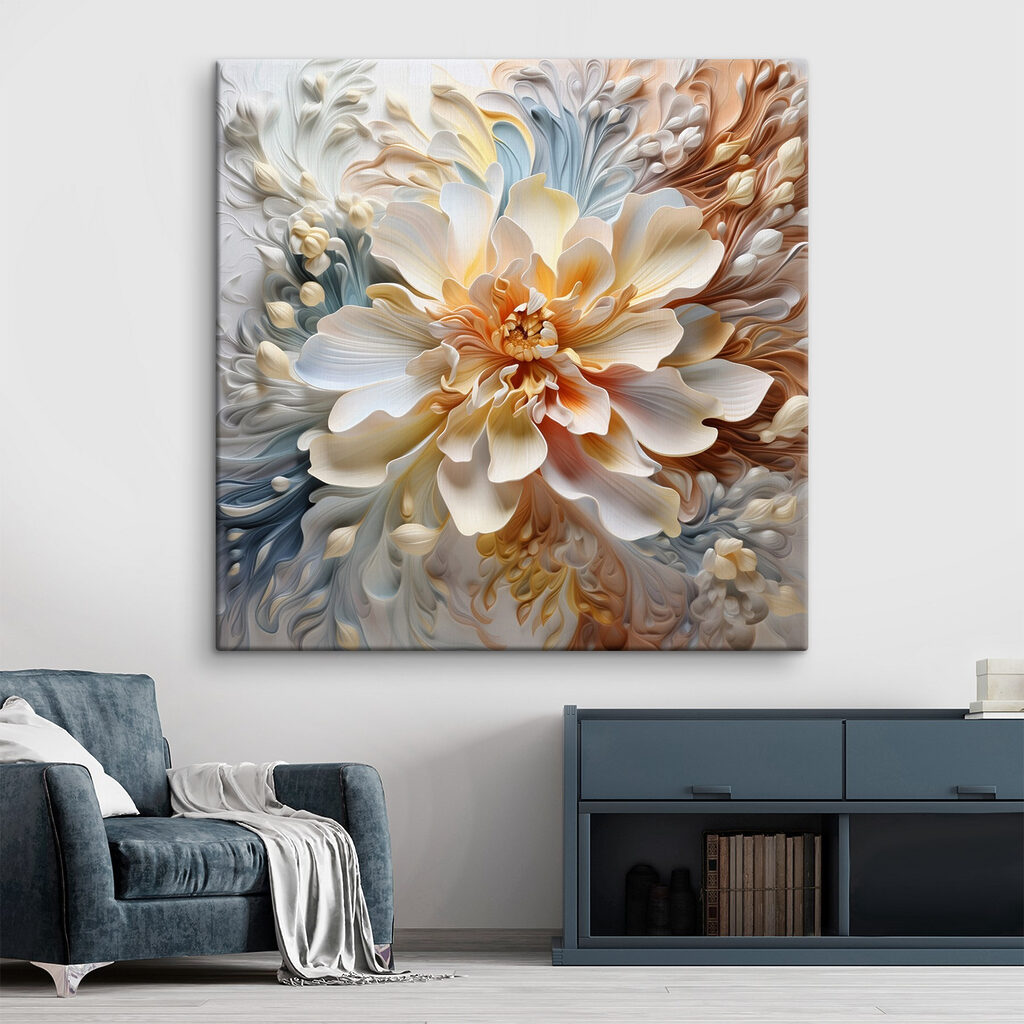 Beautiful floral abstract composition