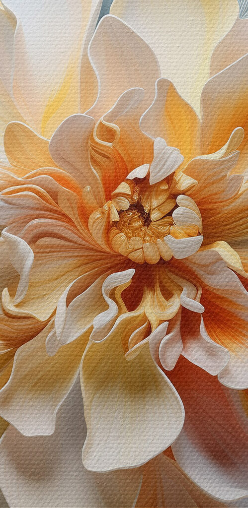 Beautiful floral abstract composition