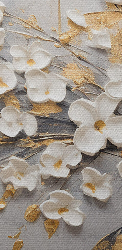 Painting of flowers in a vase