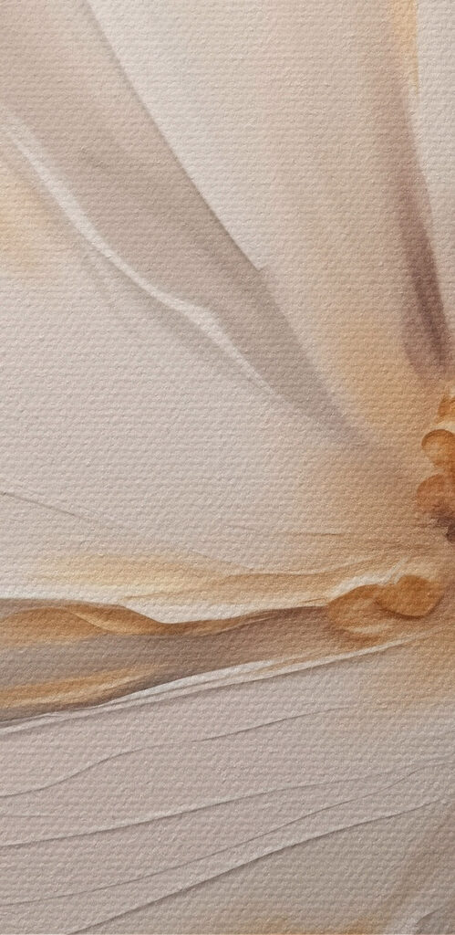 Painting of a white flower