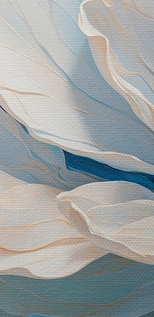 Blossoms in serene pastel hues