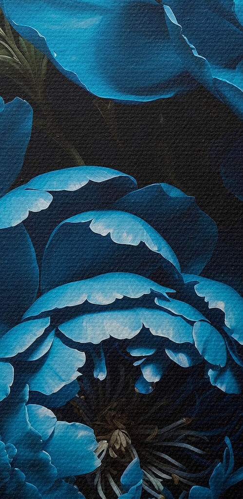 Group of blue flowers