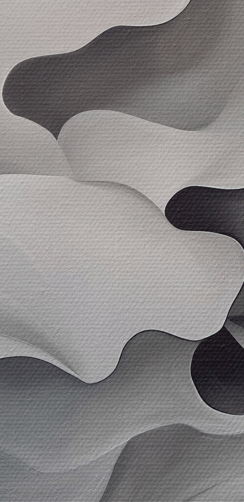 White and grey abstract art