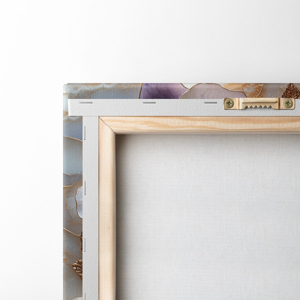 Delicate orchids on marble backdrop