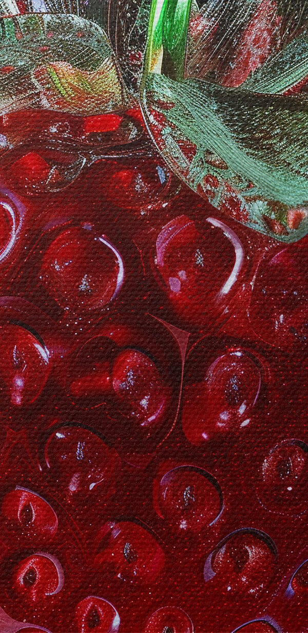 Üveg eper zöld szárral Üveg eper zöld szárral
