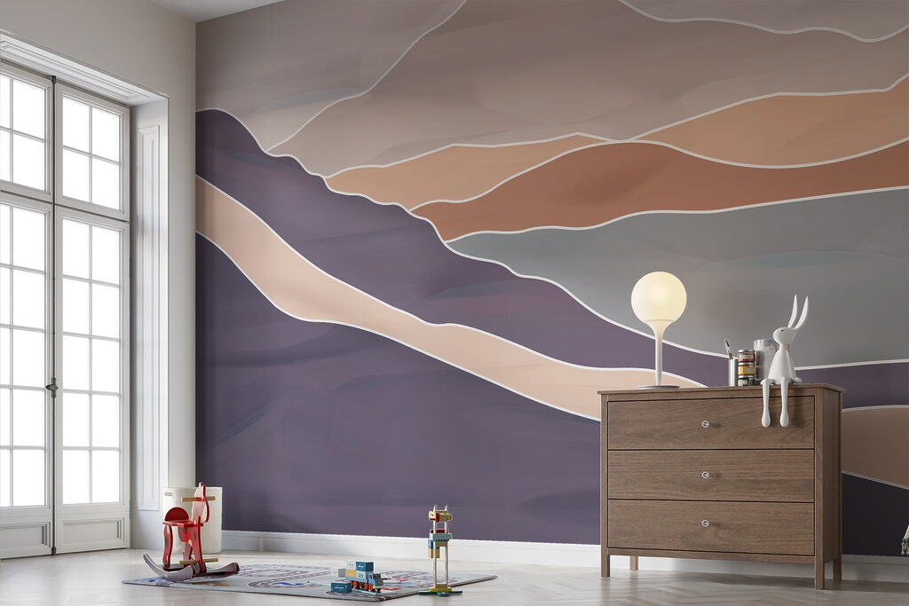 Mountain range with white lines Mountain range with white lines