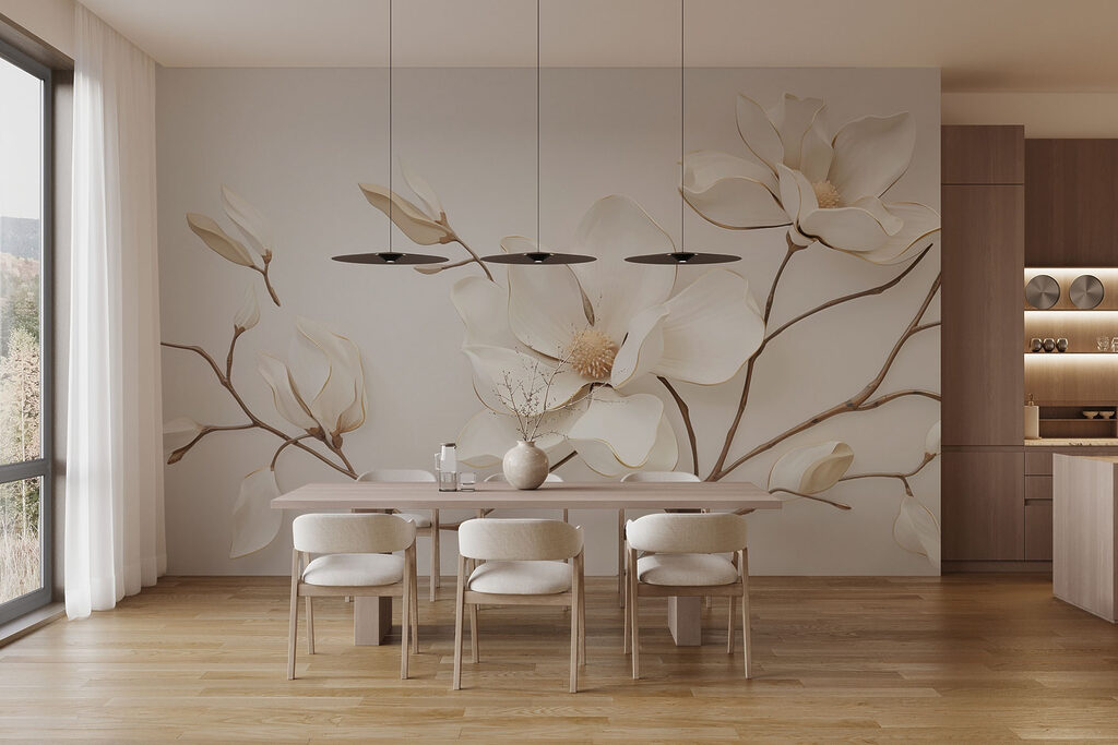 White flower on a branch